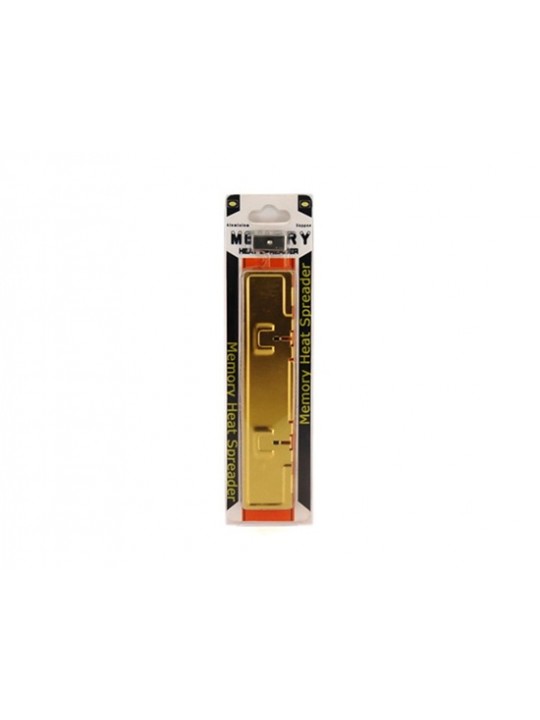 Aluminum Copper Memory Bank Heat Spreader Heatsink (Golden)