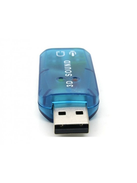 USB 3D Sound Card (Blue)