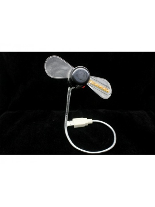 USB Fan with LED Light (White)