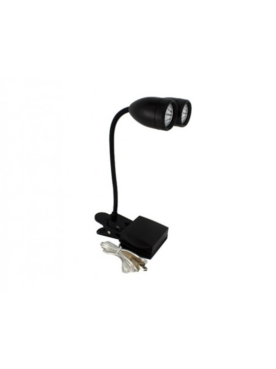 Super Bright LED Clip Lamp (Black)