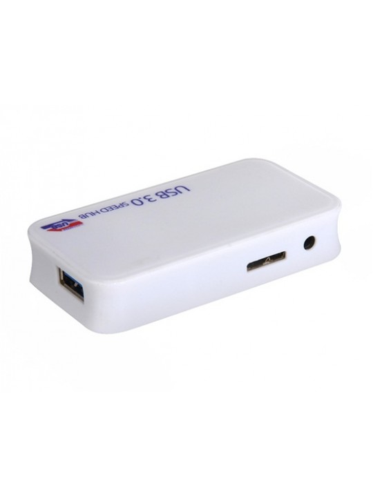 Four USB 3.0 Interfaces HUB (White)