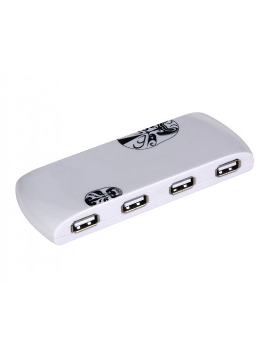 USB 2.0 7 USB Interfaces HUB (White)