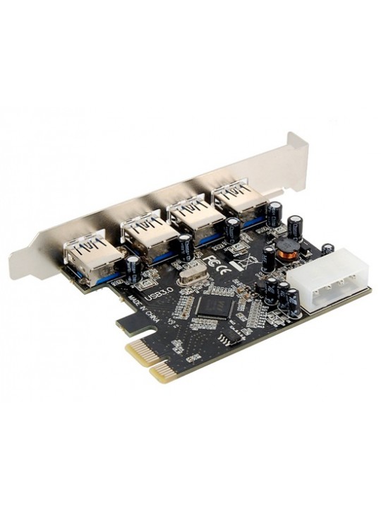 PCI-E to 4 x USB 3.0 Expansion Card (Black)