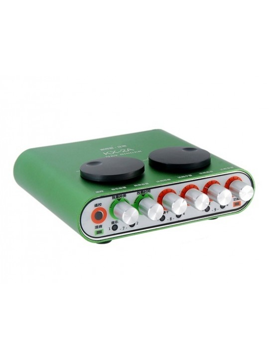 External USB Sound Card with Musical Accompaniment & Instrument Input (Green)