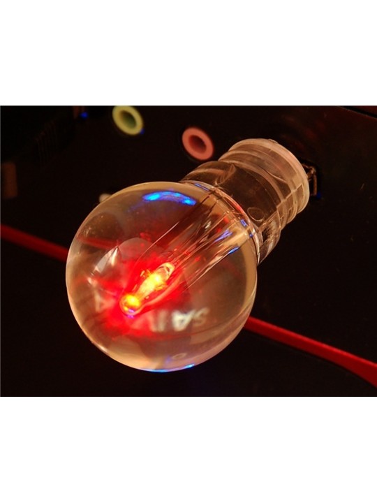 LED Bulb Design 4GB USB Flash Drive (Red)