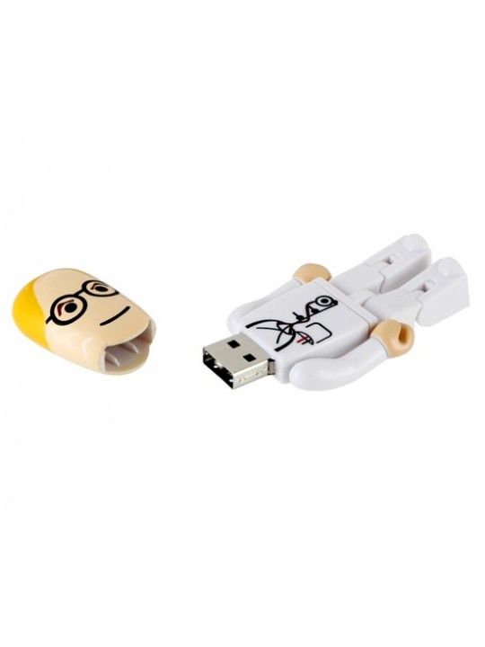 Cartoon Doctor Shaped 8GB USB Flash Drive (White)