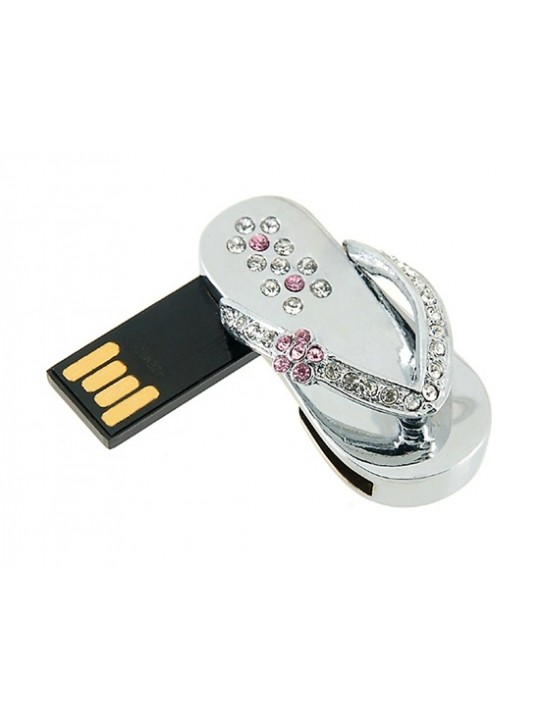 Shoe Shaped 16GB USB Flash Drive (Silver)