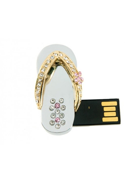 Shoe Shaped 16GB USB Flash Drive (Gold)