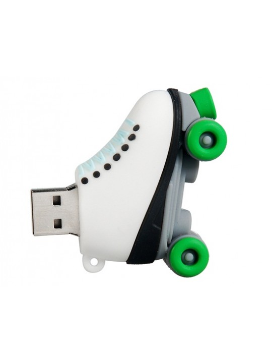 Roller Skate Shaped 4GB USB Flash Drive (Green)