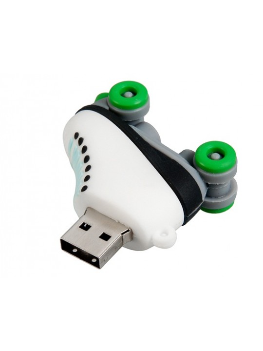 Roller Skate Shaped 4GB USB Flash Drive (Green)