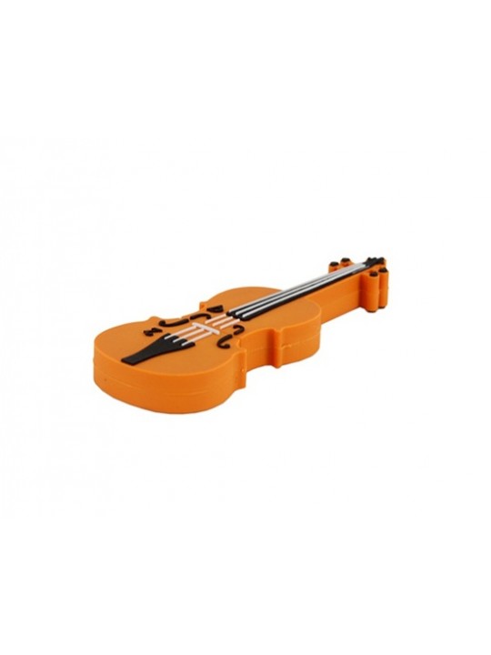 4GB Lovely Violin Shape Flash Drive (Orange)