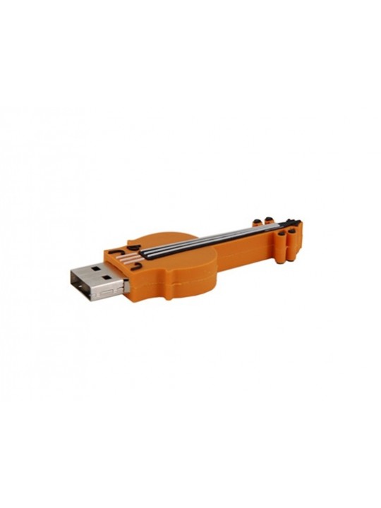 4GB Lovely Violin Shape Flash Drive (Orange)