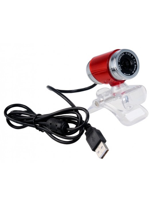 A860 360° Rotatable 12.0MP HD Webcam (Red)