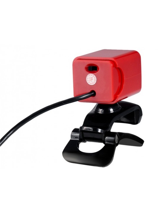 A862 360° Rotatable 5MP HD Webcam (Red)