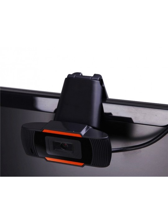 A870 360° Rotatable 12.0MP HD Webcam (Orange+Black)