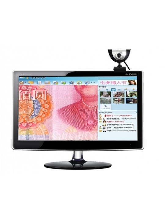 A880 16MP High Definition Web Camera for PC Laptop with 1.5m Cable, Microphone & 360-degree Rotation 