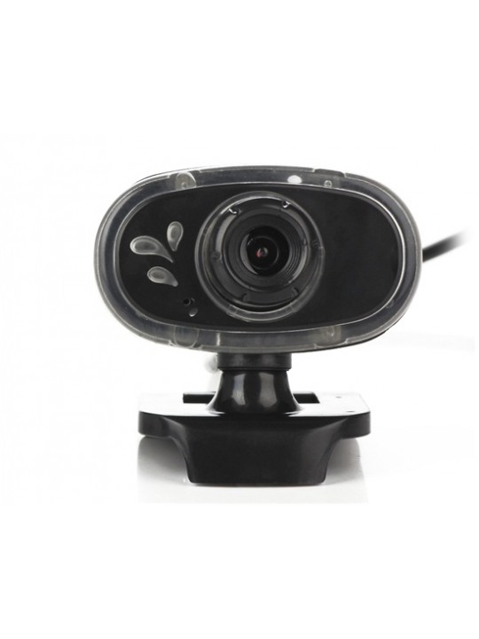 A881 12MP High Definition Web Camera for PC Laptop with 1.5m Cable, Microphone & 360-degree Rotation (Black)