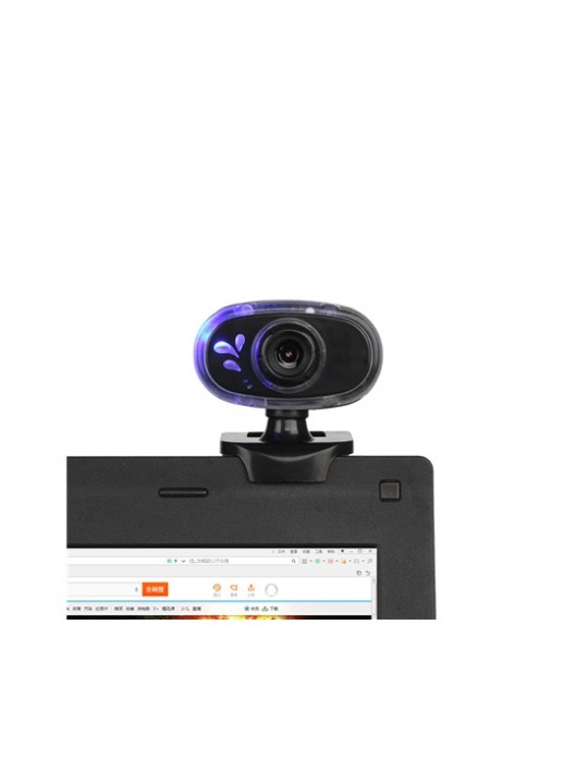 A881 12MP High Definition Web Camera for PC Laptop with 1.5m Cable, Microphone & 360-degree Rotation (Black)