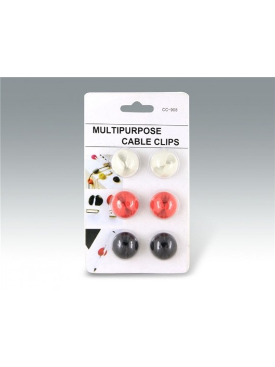 6pcs Multipurpose Cable Clips