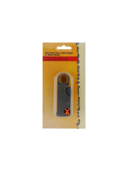 2 Blade Rotary Coax Cable Stripper (Grey)