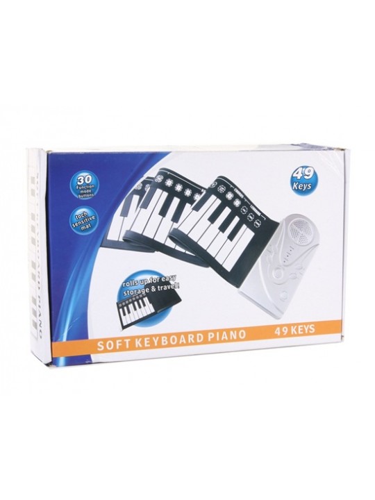 49 Keys Flexible Soft Roll Up Electronic Keyboard Piano