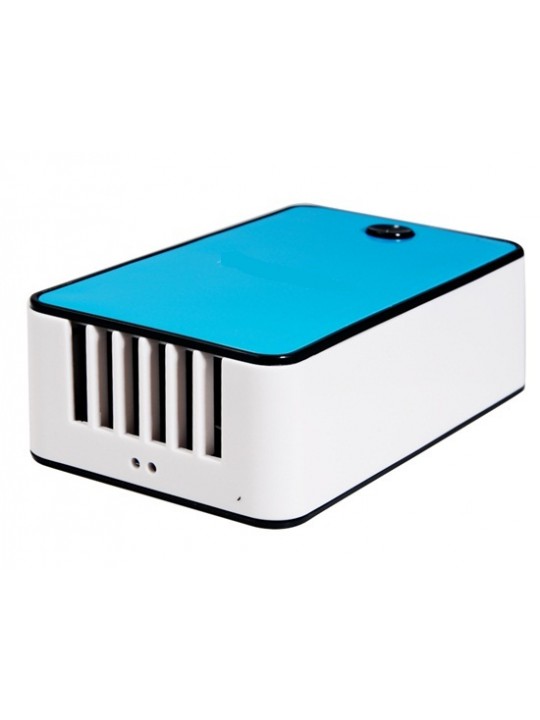 Mini Handheld Rechargeable Air Conditioner Fan USB Charging Bladeless Fan (Blue)